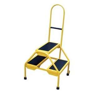  Rolling Two Step Ladder   Perf Steel   Rlad P 2 Y