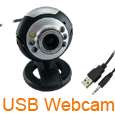 30.0M USB 2.0 6 LED Webcam Camera for PC Laptop + Mic  