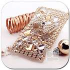 3D Gold Bling Hard Skin Case Back Cover For AT&T HTC Vi