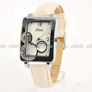 Mickey Mouse Head Wrist Watch Wristwatch White E1G13F  