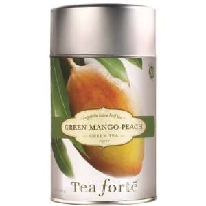  Tea Forte Loose Tea Canister Green Mango Peach, 3.5 oz, 50 