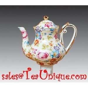    Floral Medley Porcelain Teapot Night Light