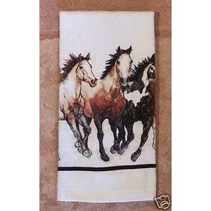 Kay Dee Running Horses Terry Towel