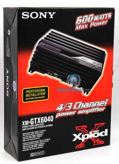 XM GTX6040 SONY 4 2 CHANNEL AMP GTX CAR SPEAKERS COMPONENT TWEETERS 