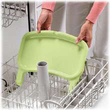 Sanitize the feeding tray right in the dishwasher. View larger .
