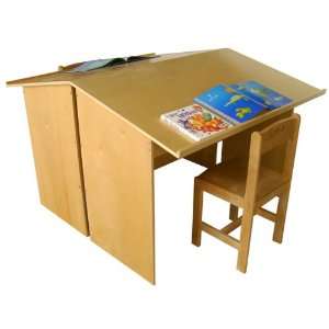   Double sided Drawing/Reading Desk with 2 Chairs Toys & Games