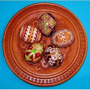  Set of 5 Real Ukrainian Pysanky Easter Eggs Pysanka 