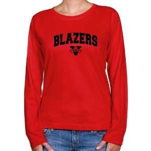  NCAA Valdosta State Blazers Ladies Red Logo Arch Long 
