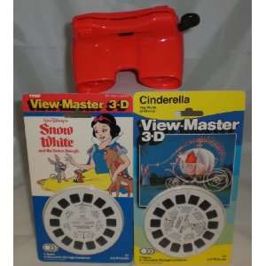  View Master Disneys Snow White & Cinderella 3d Gift Set 