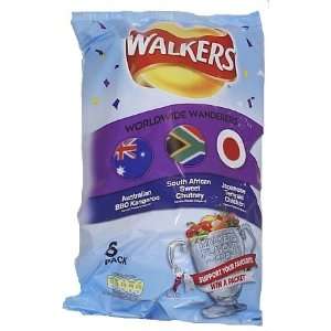 Walkers World Cup Crisps   6 pk x 6 pk x Worldwide Wanderers Variety 