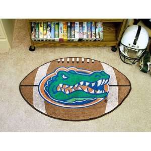   Gators Football Rug   NCAA Shaped Accent Floor Mat