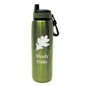  Oak Etched Stainless Water Bottle