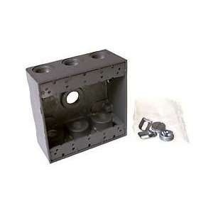 Hubbell 5340 0 Two Gang Weatherproof Box 7 1/2 Outlets, 30.2 Cubic In 