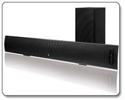  30 Sound System with Sleek Sound Bar and Wireless Subwoofer (Black