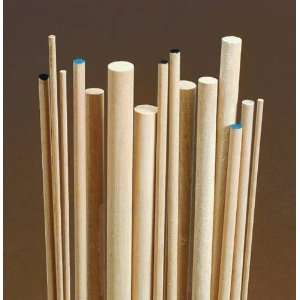  Chenille Kraft Wood Dowels   1/4 x 12 inches   Pack of 12 
