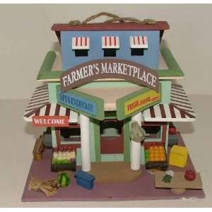  Farmers Market Place Decorative Wood Birdhouse 